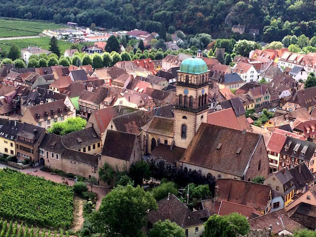 View of Kaysersberg from the château.