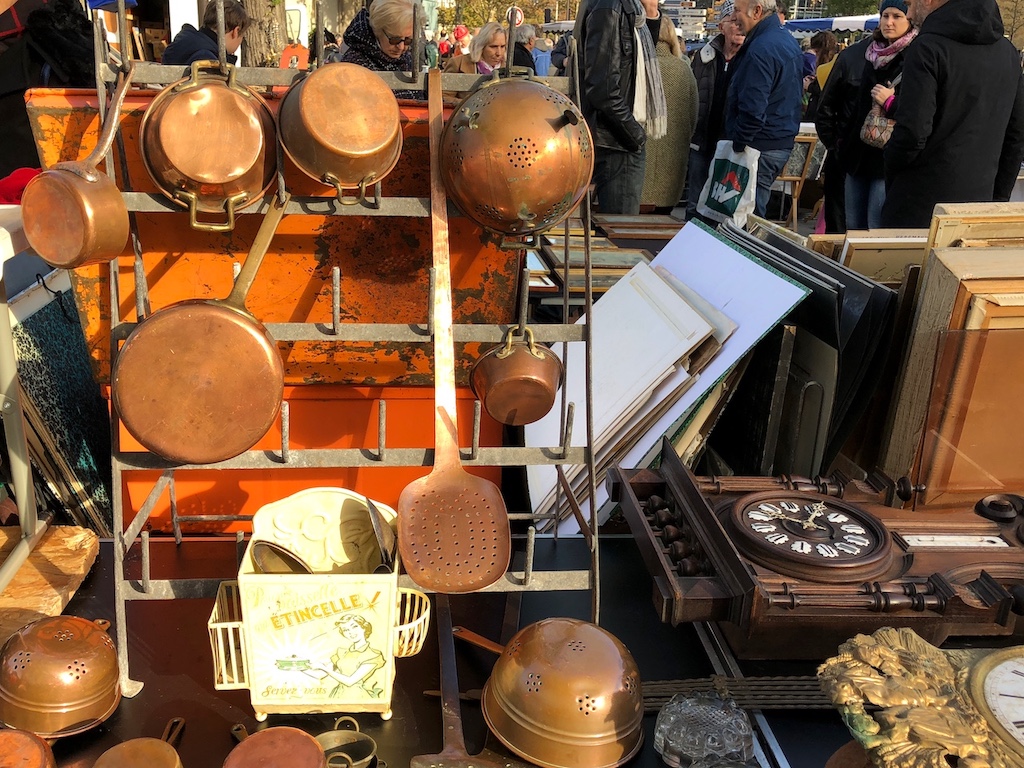 Copper Pots Paris Flea Market